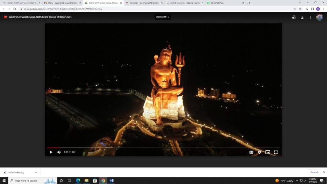 World’s 5th tallest statue gets sound and light show pravasisamwad